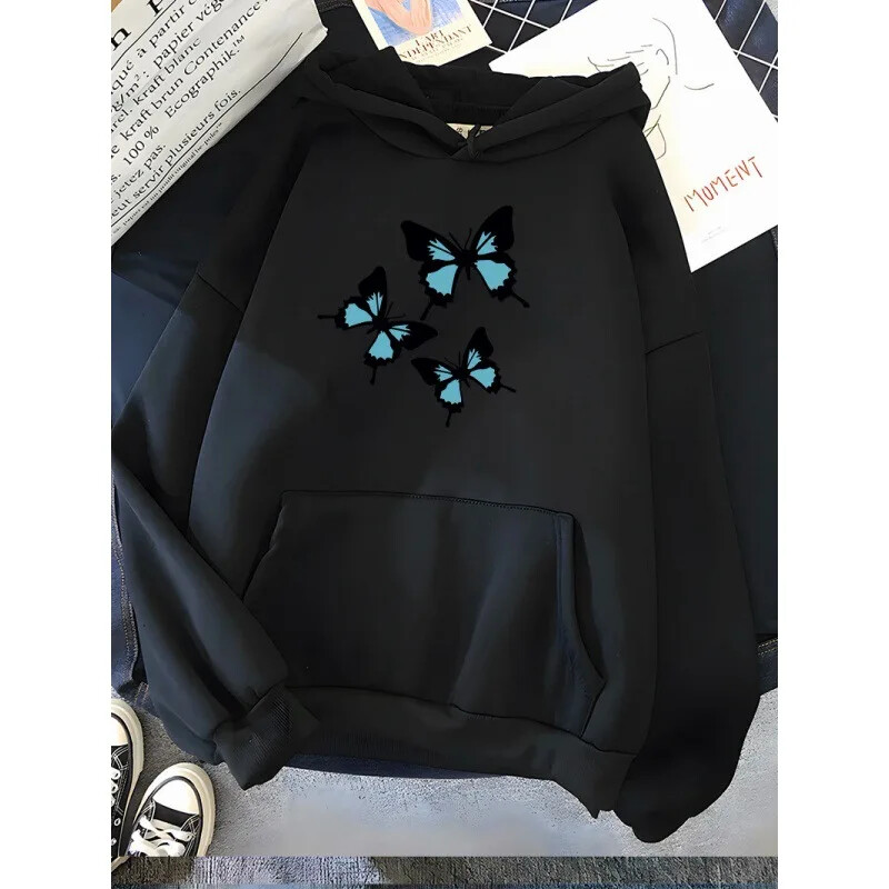 Model fluture zburător Tineret și la modă Îmbinat cu îmbrăcăminte sport pentru femei în stil stradal Hanorac casual