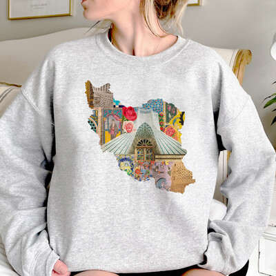 Iranske majice s kapuljačom ženske gotičke 2023. estetske majice u korejskom stilu ženski vintage pulover