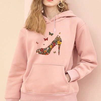 Hanorace Bărbați Femei Casual Fluturi Imprimare Hanorace Hanorace Stil Harajuku Poliester Cuplu Modele Hanorac Topuri