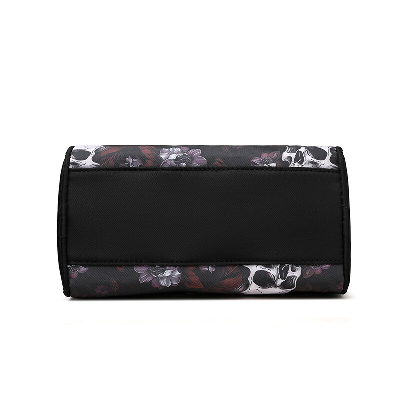 Geantă de mână Boston de marcă pentru femei, geantă de umăr Oxford de înaltă calitate, geantă nouă de mare capacitate, cu imprimare punk cu craniu pentru femei.