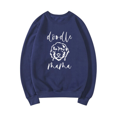 Golden Doodle Mama džemperis Rotaļlieta Mom Crewneck Džemperi Sieviešu Grafiski kapuces ar garām piedurknēm Puloveri Sieviešu jauki topi