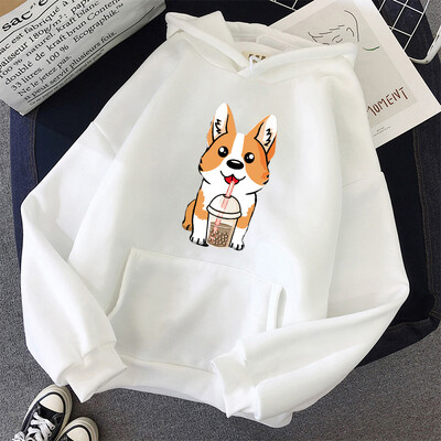 Šalica za mlijeko i čaj Corgi Modne uniseks majice s kapuljačom Proljeće Jesen Muške ležerne majice s kapuljačom Sweatshirts Studentske osnovne majice s kapuljačom Gornje majice