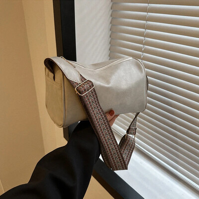 Geantă de mână vintage Boston din piele PU pentru femei și poșetă, de designer de modă, geantă de umăr, ocazională, cu pernă de călătorie