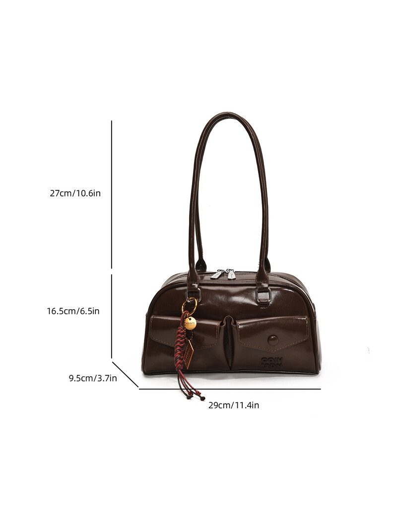 Moderno Seattle Pillow Bag Sieviešu vintage Boston Bag rokassomu plecu soma