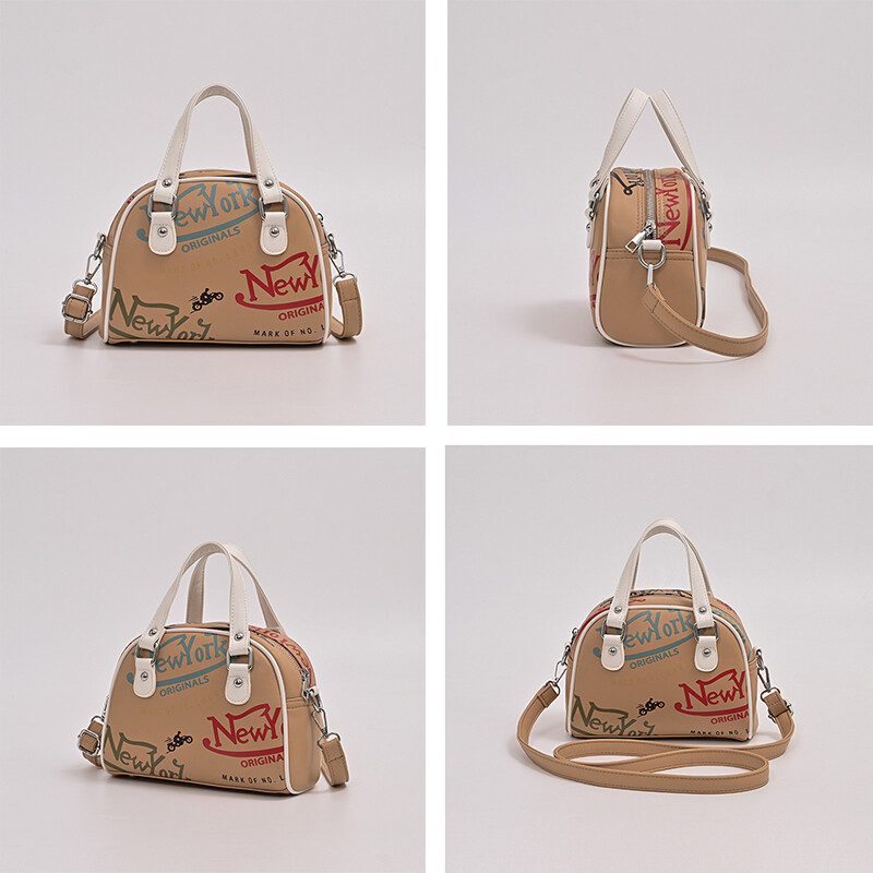 Y2K ženska torba Luksuzna ručna torba za kupnju Torbice s grafitima preko tijela PU kožne torbe na rame za žene