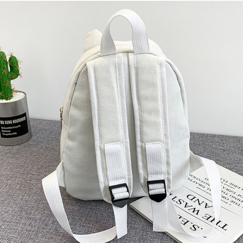 Genți de școală cu pisici Kawaii de modă Genți drăguțe din pânză Rucsac de călătorie de mare capacitate pentru student