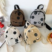 Velveta ikdienas skolas soma Mode, vienkārša mini mugursoma Radošas studentu grāmatu somas, liela ietilpība, viegla ceļojoša mugursoma