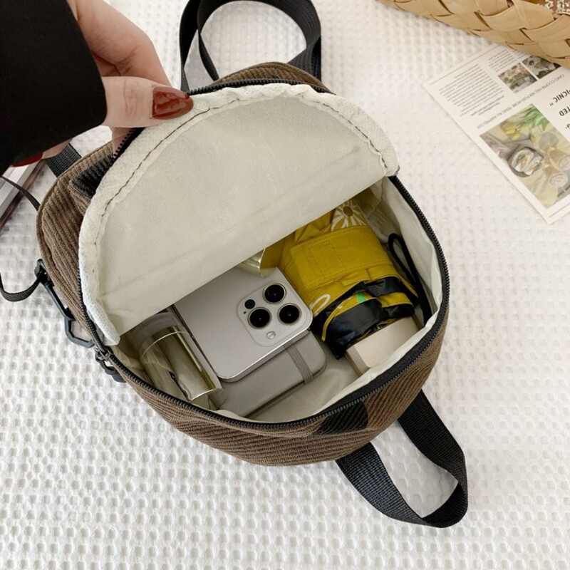 Velveta ikdienas skolas soma Mode, vienkārša mini mugursoma Radošas studentu grāmatu somas, liela ietilpība, viegla ceļojoša mugursoma