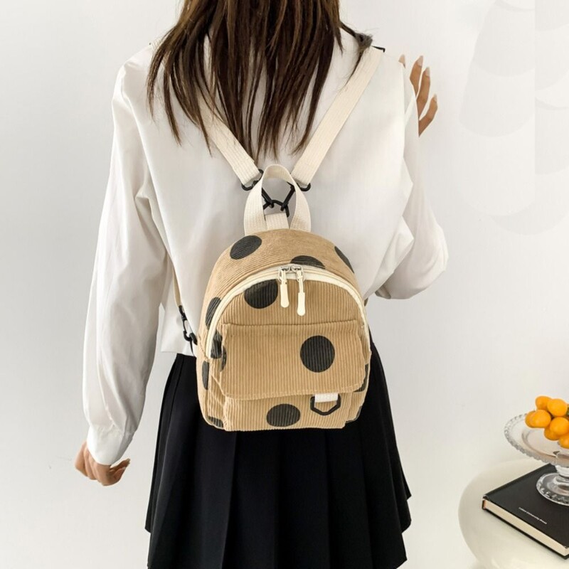 Velveta ikdienas skolas soma Mode, vienkārša mini mugursoma Radošas studentu grāmatu somas, liela ietilpība, viegla ceļojoša mugursoma