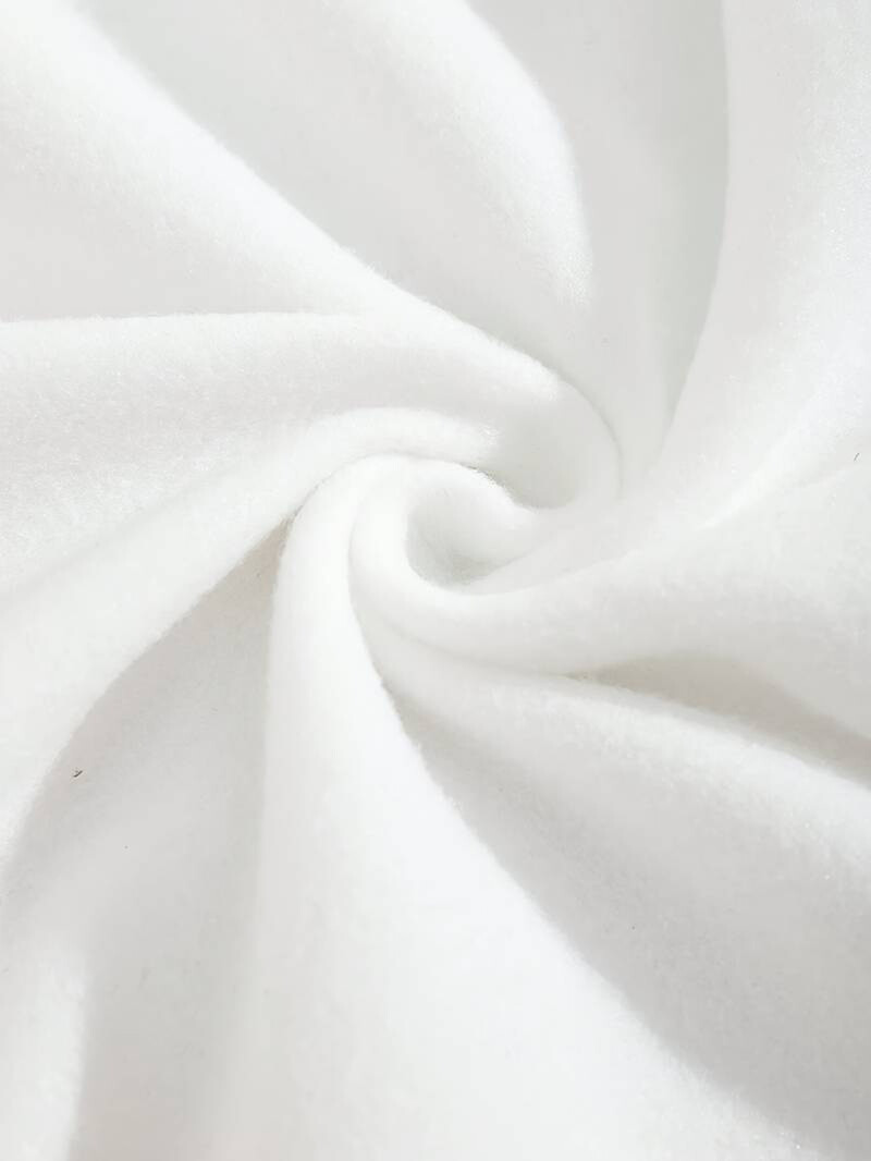 Sieviešu apdrukas džemperis ar termiski oderētu apkakli ar brīvu džemperi ar garām piedurknēm un samta