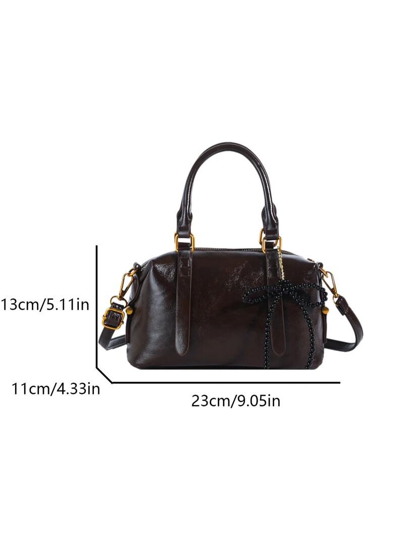 2024 Noua geantă Boston la modă cu pernă, geantă casual din piele moale, textura versatilă, geantă încrucișată diagonală cu un singur umăr