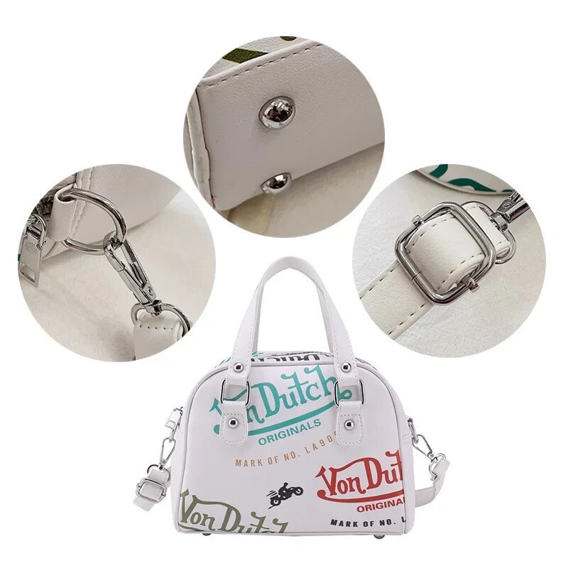 Doamnelor Cumpărături Geantă Crossbody Poșete Graffiti Geanta de mână Piele PU Scoici Geantă de umăr pentru femei