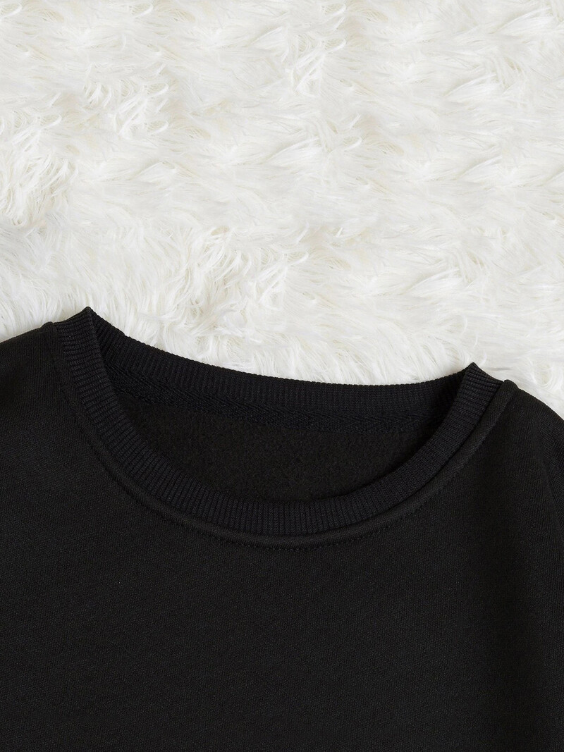 Pulover cu mânecă lungă și catifea pentru femei, căptușit termic