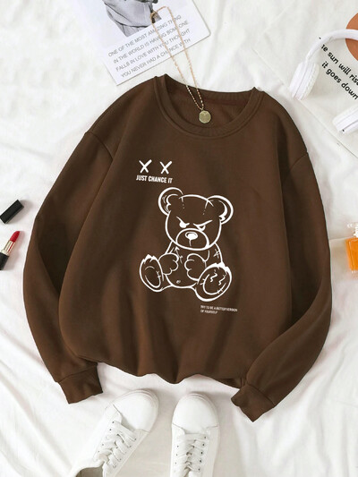 Pulover cu mânecă lungă și catifea pentru femei, căptușit termic