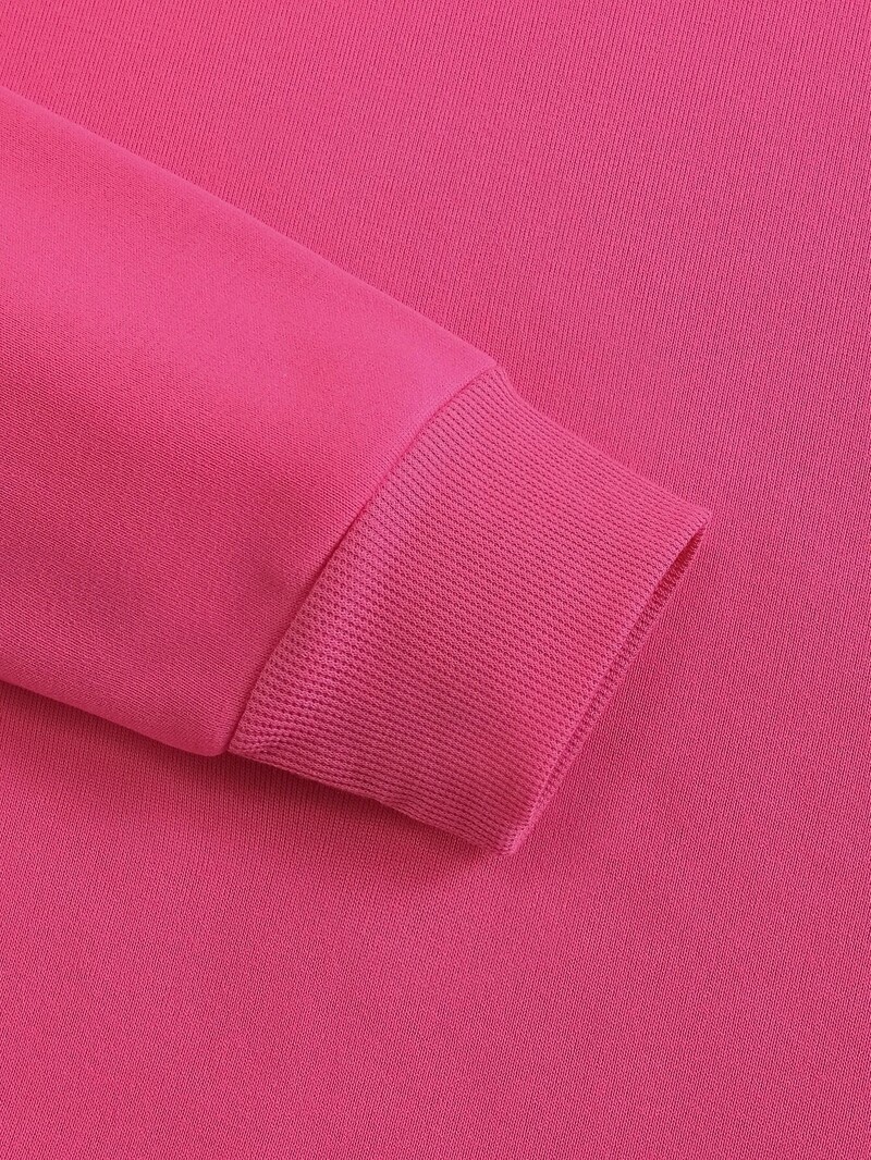 Pulover cu mânecă lungă și catifea pentru femei, căptușit termic