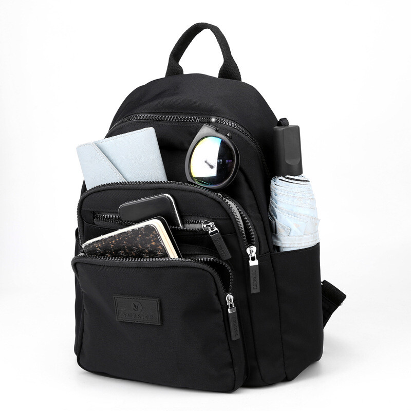 Rucsacuri de modă pentru femei, cu mai multe straturi, geantă ușoară pentru cărți pentru studenți, rucsac de călătorie din nailon, rezistent la apă, rucsac pentru școală pentru adolescentă