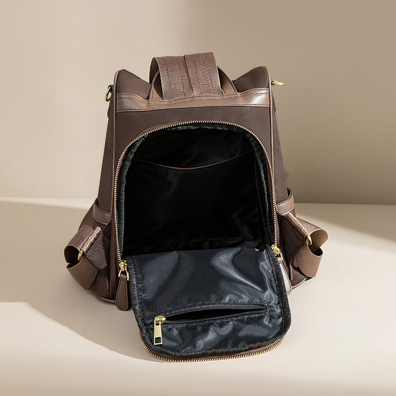 Rucsac pentru femei, cu design nou, cafea, rucsac din nailon, rezistent la apă, antifurt, rucsac de călătorie, Laides, geantă de mână pentru elevi, geantă de școală pentru computer