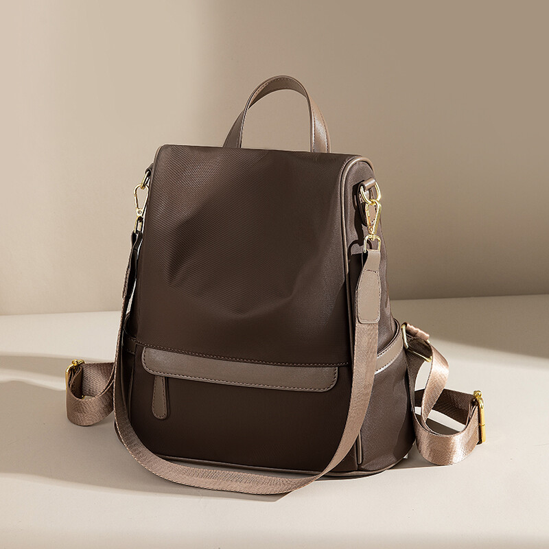 Rucsac pentru femei, cu design nou, cafea, rucsac din nailon, rezistent la apă, antifurt, rucsac de călătorie, Laides, geantă de mână pentru elevi, geantă de școală pentru computer