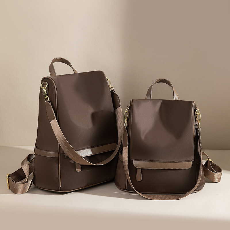 Rucsac pentru femei, cu design nou, cafea, rucsac din nailon, rezistent la apă, antifurt, rucsac de călătorie, Laides, geantă de mână pentru elevi, geantă de școală pentru computer