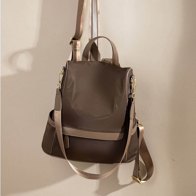 Rucsac pentru femei, cu design nou, cafea, rucsac din nailon, rezistent la apă, antifurt, rucsac de călătorie, Laides, geantă de mână pentru elevi, geantă de școală pentru computer