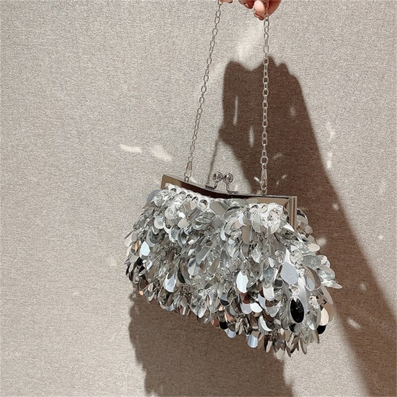 Ženska ručna torbica Večernja torbica Party Bridal Clutch Vjenčanje Torbica Na rame Torbe preko ramena Odvojivi lanac