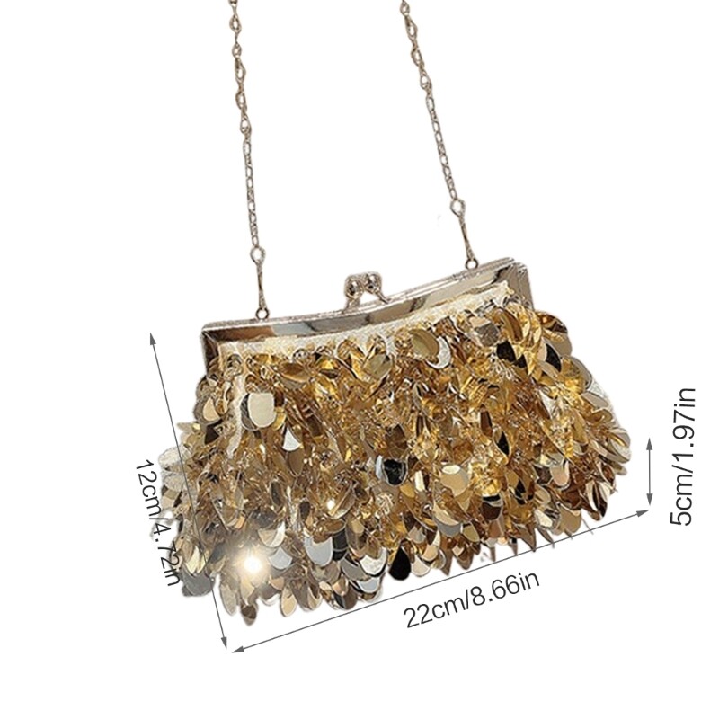 Ženska ručna torbica Večernja torbica Party Bridal Clutch Vjenčanje Torbica Na rame Torbe preko ramena Odvojivi lanac