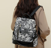 Karstā izpārdošana Sieviešu modes luksusa Oksfordas apdruka pret zādzību ceļojumu mugursomas Lielas ietilpības dāmu ikdienas plecu somas Skolas soma