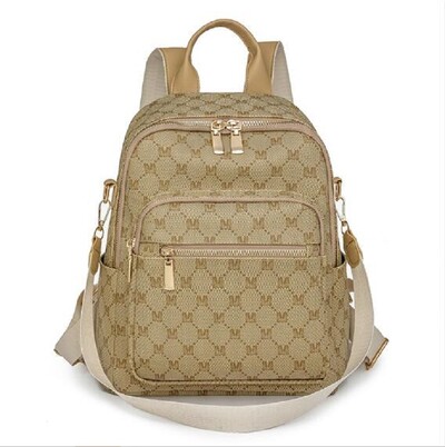 Jaunas augstas kvalitātes mīkstas ādas vintage mugursomas Sieviešu ar burtiem apdrukātas dizaina plecu somas Lielas ietilpības ceļojumu mugursoma