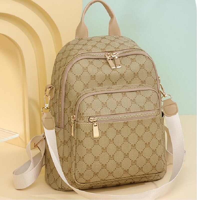 Jaunas augstas kvalitātes mīkstas ādas vintage mugursomas Sieviešu ar burtiem apdrukātas dizaina plecu somas Lielas ietilpības ceļojumu mugursoma