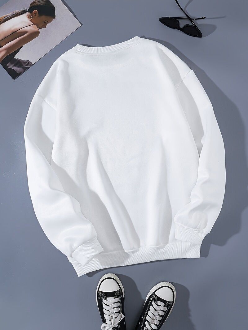 Hanorac casual pentru femei de stradă, cu imprimare cu slogan inspirat