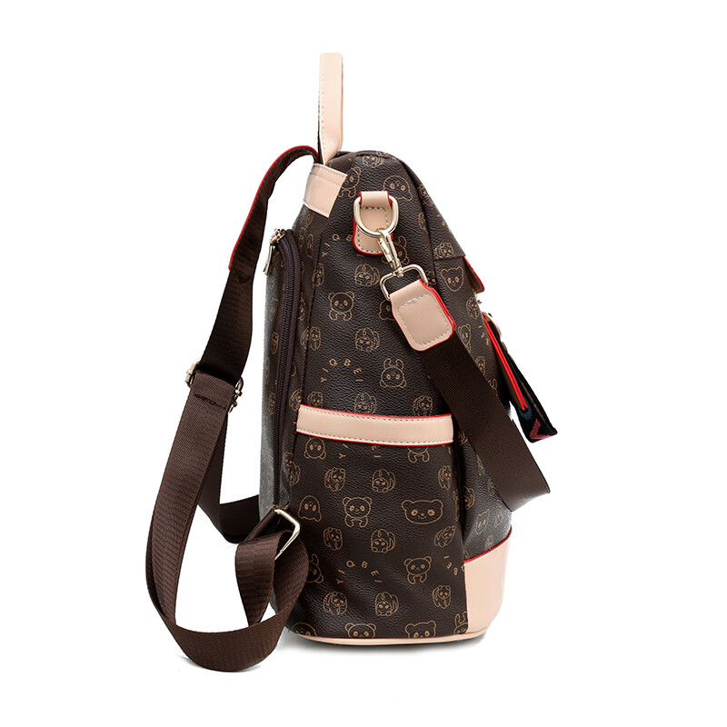 Rucsac antifurt pentru doamne cu desene animate jucăușe la modă, rucsac de călătorie rucsac multifuncțional