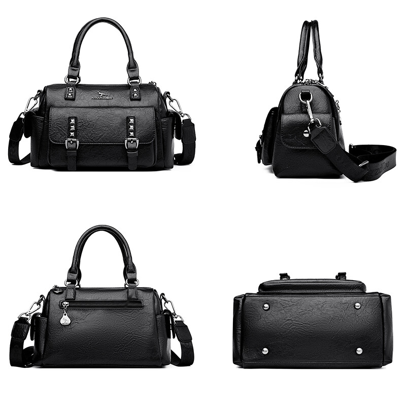 2024 Genți de umăr pentru femei Genți de mână retro Genți de mână Moda pentru femei Genți de umăr noi Genți de umăr din piele Genți Boston Sac A Main