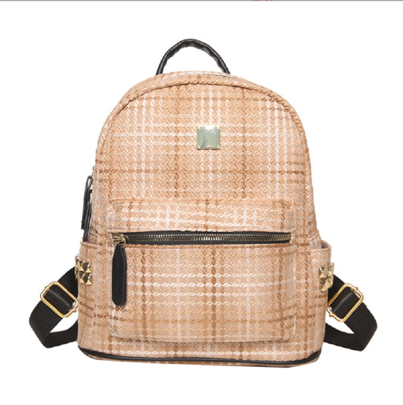 Nove modne korejske najlonske putne naprtnjače velikog kapaciteta Ženske dizajnerske torbe na rame sa zakovicama Totes Školska torba Ležerni ruksak