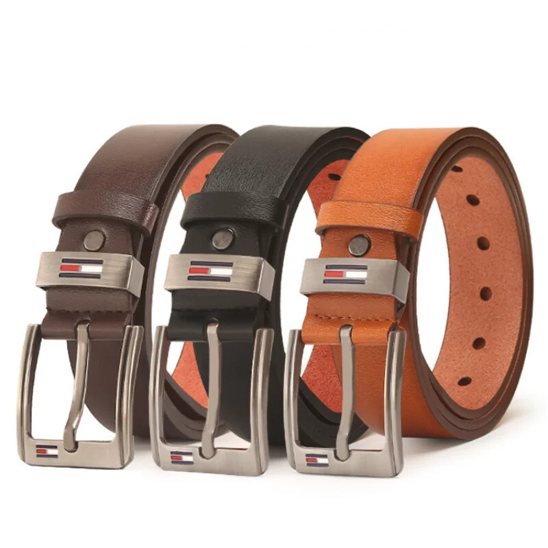 Modni muški PU legura s četvrtastom kopčom Poslovni remeni za slobodno vrijeme Zimski crni remeni za muškarce Jean hlače Jednostavan pojas