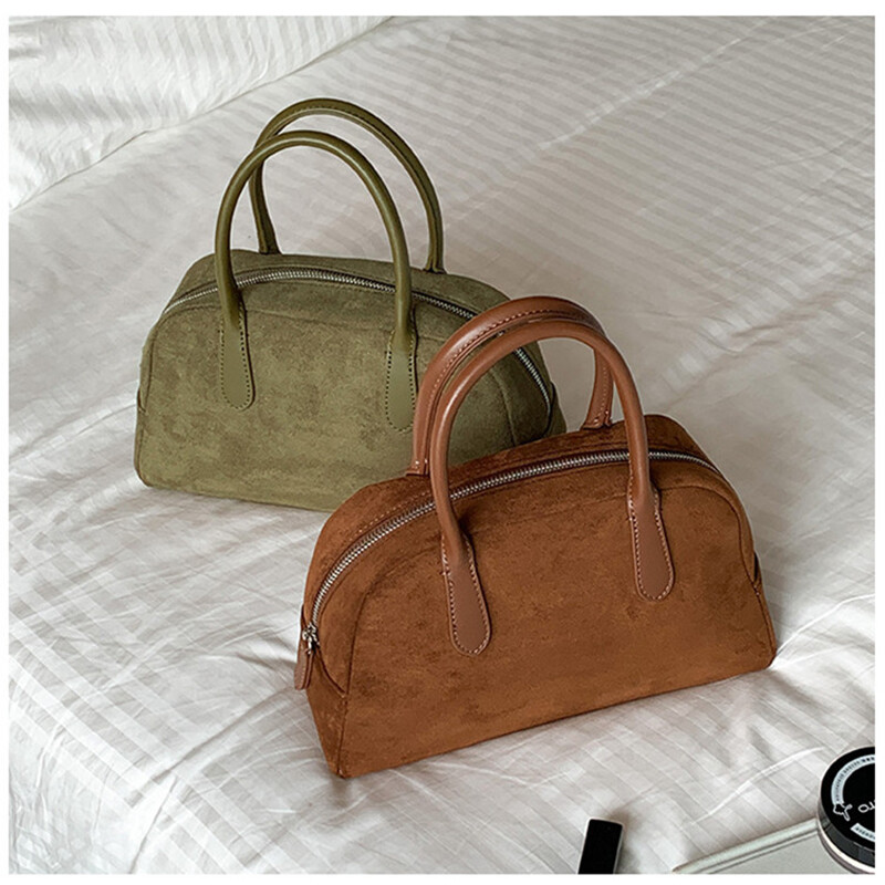 XMESSUN Geantă de mână cu blană de toamnă și iarnă nouă pentru femei 2025, la modă de designer, de lux, geantă vintage de pluș Boston A502