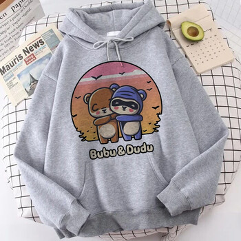 Cartoon Gothic Streetwear Cute Bubu Dudu Y2k Print Hoodies Γυναικείες Ανδρικές Αστείες φούτερ Kawaii Vintage γραφικά ρούχα με κουκούλα της δεκαετίας του \'90