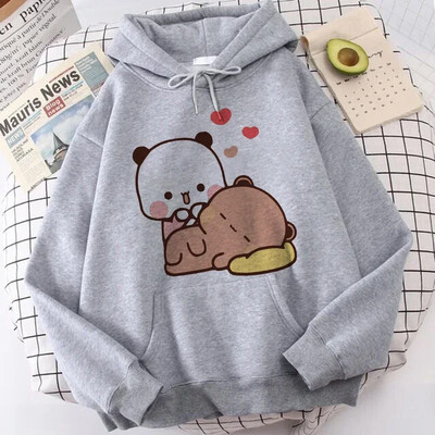 Анимационни готически улични дрехи Сладко Bubu Dudu Y2k качулки с принт Жени Мъже Забавни Kawaii суичъри Ретро графични качулки Дрехи от 90-те