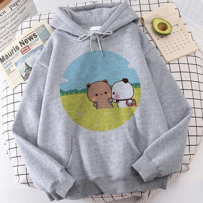 Анимационни готически улични дрехи Сладко Bubu Dudu Y2k качулки с принт Жени Мъже Забавни Kawaii суичъри Ретро графични качулки Дрехи от 90-те