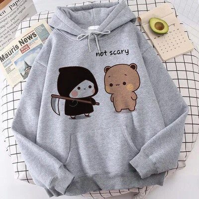 Анимационни готически улични дрехи Сладко Bubu Dudu Y2k качулки с принт Жени Мъже Забавни Kawaii суичъри Ретро графични качулки Дрехи от 90-те