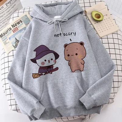 Анимационни готически улични дрехи Сладко Bubu Dudu Y2k качулки с принт Жени Мъже Забавни Kawaii суичъри Ретро графични качулки Дрехи от 90-те