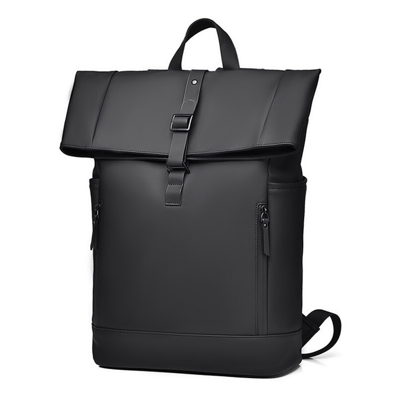 Melna modes ruļļa datora soma klēpjdatora ceļojumu biznesa ikdienas ūdensizturīga liela ietilpības mugursoma pusaudžu skolas soma