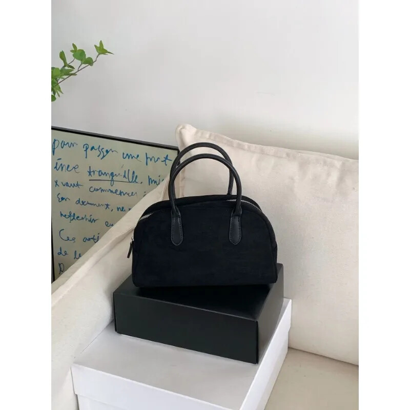 Smeđa vintage velika torba od brušene kože Visokokvalitetna dizajnerska luksuzna ručna torba od Bostona 2024. Zima Novo u ženskim torbama Korejska torba za žene