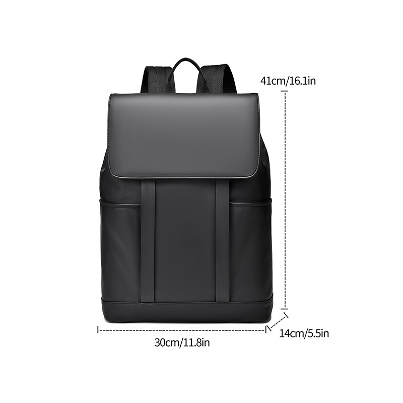 Minimālisma luksusa vīriešu mugursoma 15,6 collu klēpjdatora mugursoma Ūdensizturīga biznesa ceļojumu mugursomas vīriešiem Bagāžas siksnas dizains