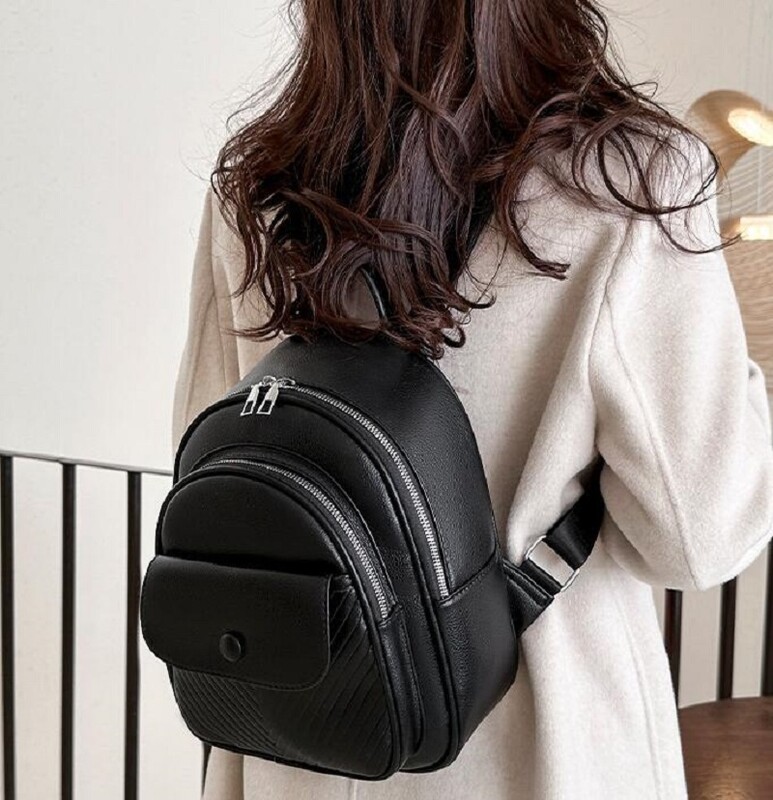 Jaunums modes sieviešu augstas kvalitātes ādas maza mugursoma Daudzfunkcionāla plecu soma Totes Messenger Bag Ceļojumu mugursomas