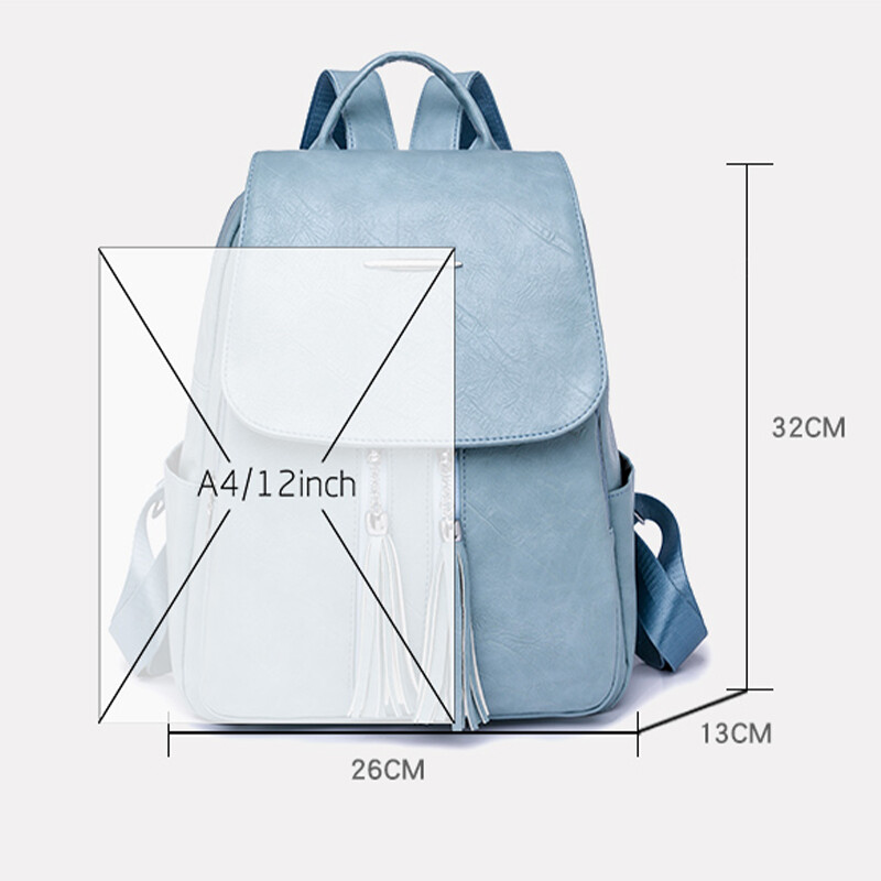 Genți opționale în 4 culori Geanta de călătorie pentru fete Rucsacuri din piele PU, la modă, de culoare uni, Mochilas de lux pentru femei