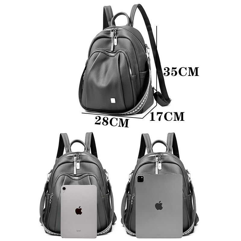 Dizajnerska pu kožna putna leđa Modni ženski ruksak Ležerna torba na rame Visokokvalitetne školske torbe za tinejdžere Djevojčice Sac