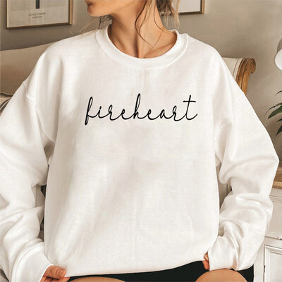 Fireheart Sweatkrekls Throne of Glass Pulovers Sarah J Maas Aelin Galathynius ACOTAR Hoodie Sieviešu Harajuku Crewneck Sweatshrits