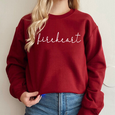 Fireheart Sweatkrekls Throne of Glass Pulovers Sarah J Maas Aelin Galathynius ACOTAR Hoodie Sieviešu Harajuku Crewneck Sweatshrits