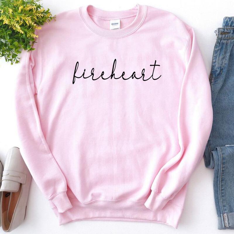 Fireheart SweatShirt Throne of Glass Lover Sarah J Maas Aelin Galathynius ACOTAR Hoodie Women Harajuku Crewneck Sweatshrits