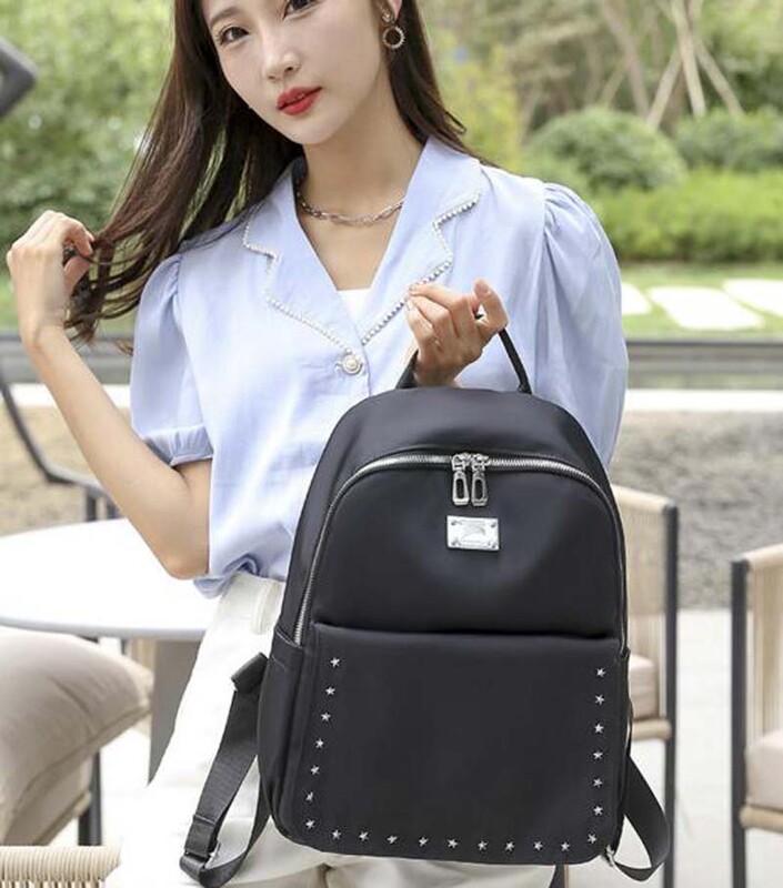 2025, noua moda coreeana, geanta de scoala Oxford impermeabila pentru femei, rucsac ocazional, genti de umar cu fermoar dublu de voiaj de capacitate mare